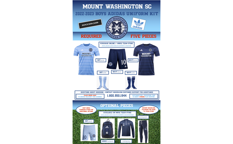 MWSC Boys Uniforms